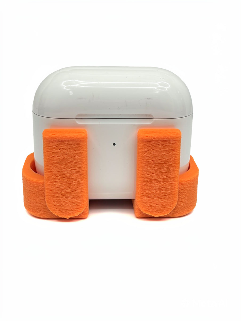 Orange Car Vent Clip Holder for AirPods 3 4, One-Hand Driving Mount