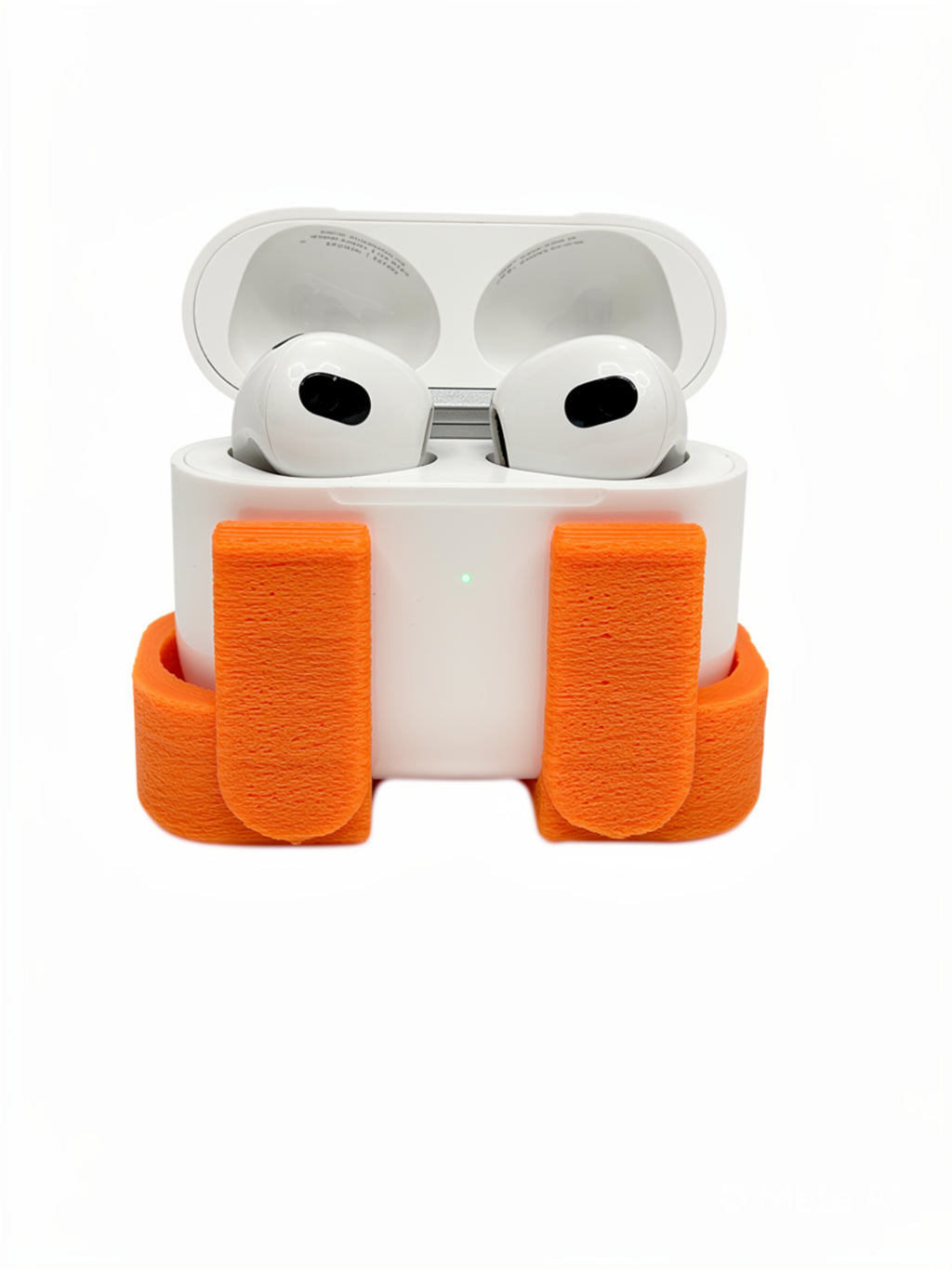 Orange Car Vent Clip Holder for AirPods 3 4, One-Hand Driving Mount