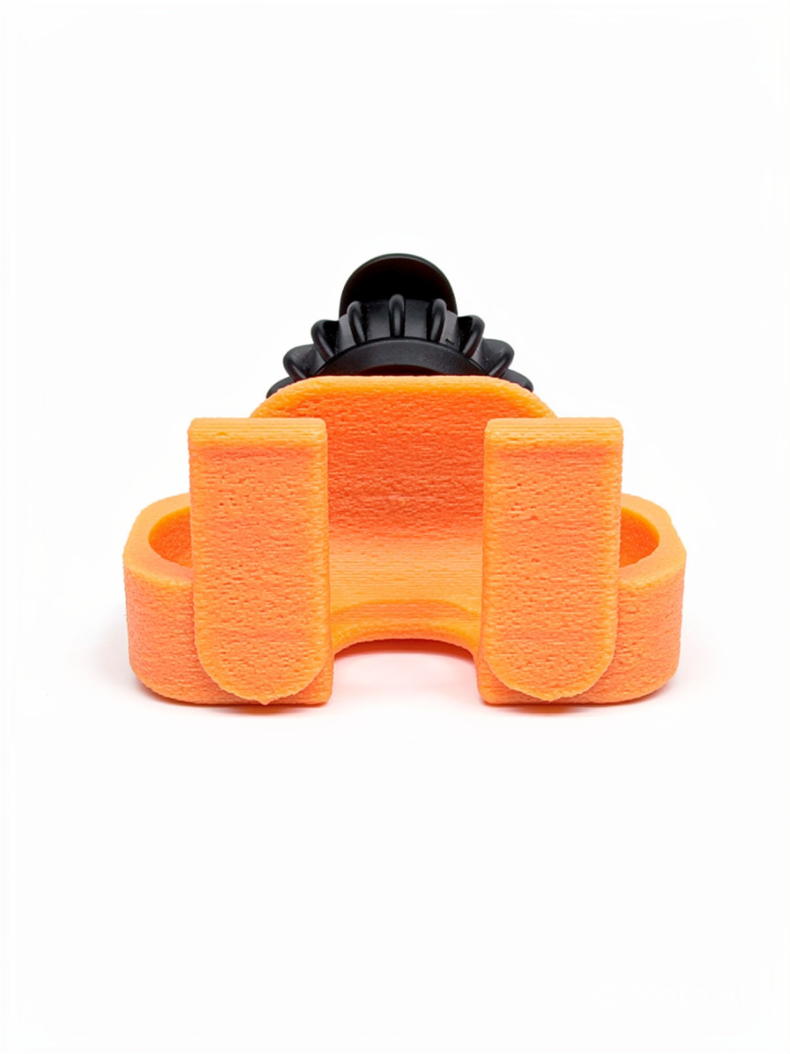 Orange Car Vent Clip Holder for AirPods 3 4, One-Hand Driving Mount