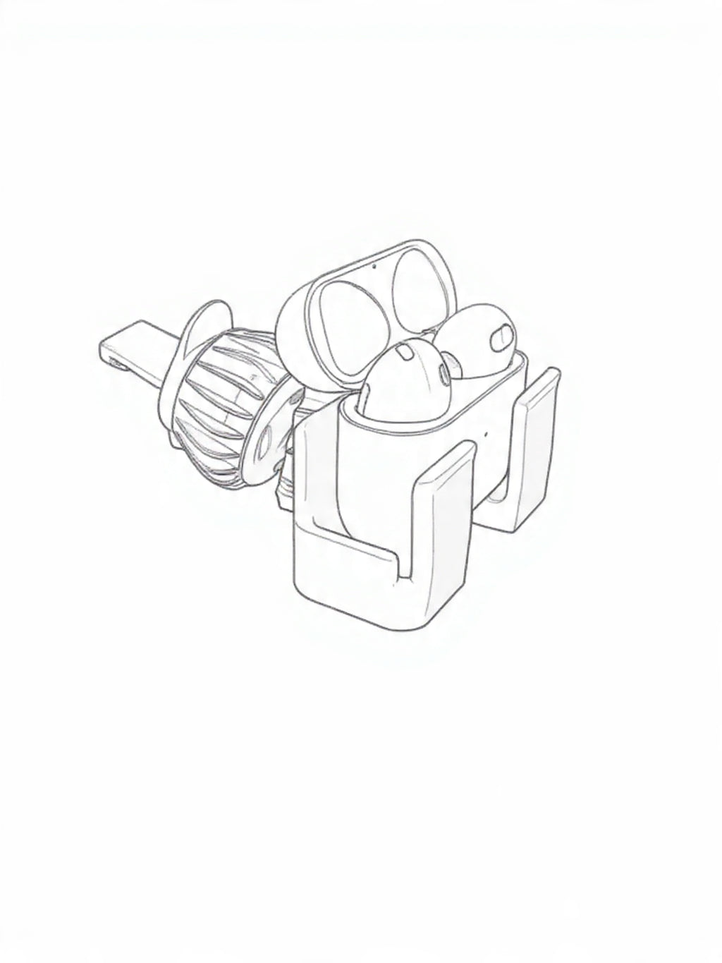 Car Vent AirPods Holder – One-Hand Driving Safe Mount
